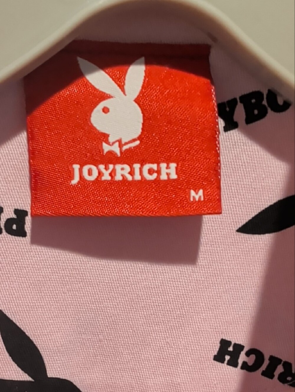 🔥JOYRICH x Playboy Pink Bunny Logo Button-Front Mini Dress Size M - Picture 5 of 8